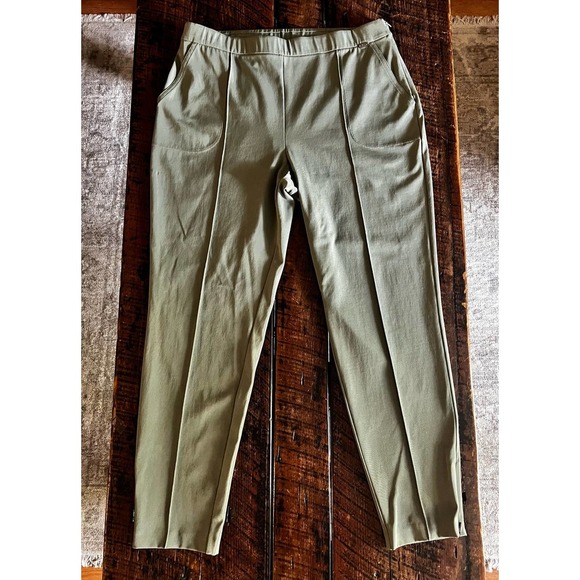 ST. JOHN Dami Dark Mint Green Womens Pull-on pants - Picture 6 of 16